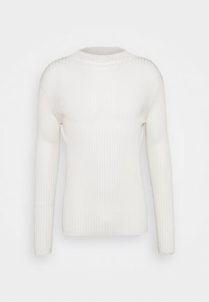 Stickad tröja - off-white
