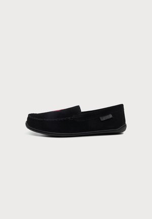 Polo Ralph Lauren BRENAN SUEDE SLIPPER - Pantofole - black/wine pp
