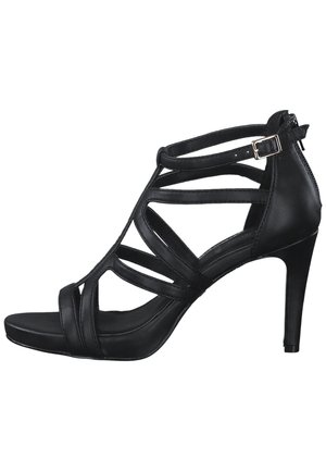 High heeled sandals - black
