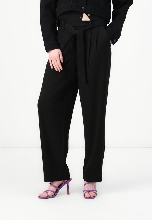 OBJLISA STRAIGHT TIE PANT  - Trousers