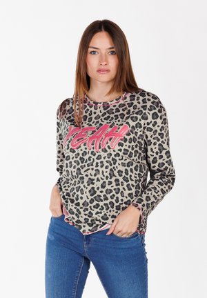 Key Largo HELLO ROUND - Sweatshirt - offwhite