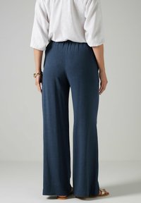 Long Tall Sally FEEL WIDE LEG - Tygbyxor - navy