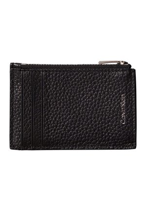 Calvin Klein, FOIL EMBOSS N/S ZIP CARDHOLDER - Geldbörse - black