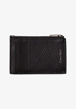 Calvin Klein, FOIL EMBOSS N/S ZIP CARDHOLDER - Geldbörse - black
