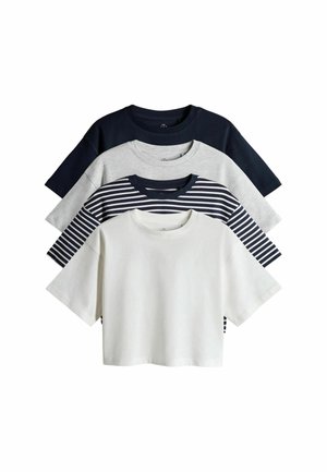 REGULAR FIT - 4 PACK HEAVY WEIGHT SKATER  - T-Shirt basic - blue grey