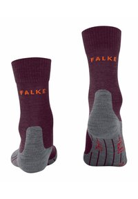FALKE TK5 TREKKING LIGHT CUSHIONING - Calze sportive - dark mauve