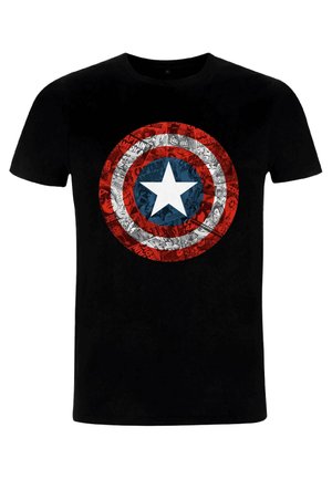 AVENGERS CLASSIC COMICBOOK SHIELD - Print T-shirt - black