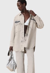 AllSaints SPARKLE  - Jeanskleid - snow grey