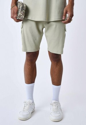 CLASSIQUE TEXTURÉ - Shorts - vert d'eau