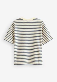 Next REGULAR FIT - T-shirts print - ecru navy stripe