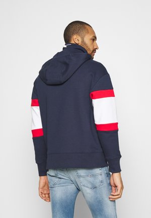 LINEAR BLOCK HOODIE UNISEX - Hoodie - twilight navy