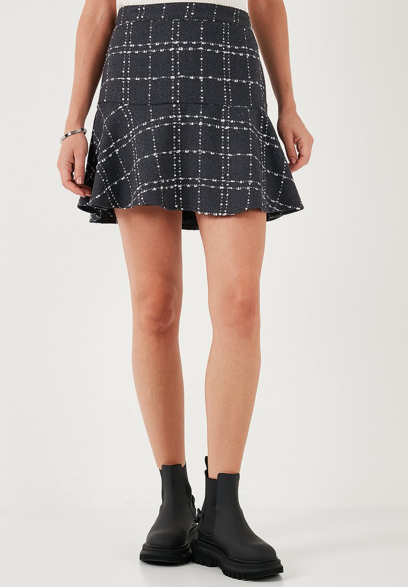 LELA REGULAR FIT - Minirok - dark grey