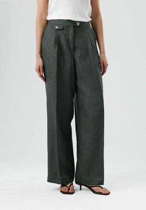 HIGH WAIST - Pantalon classique - khaki