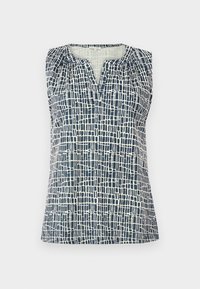 V NECK ALLOVERPRINTED - Topper - abstract tel green