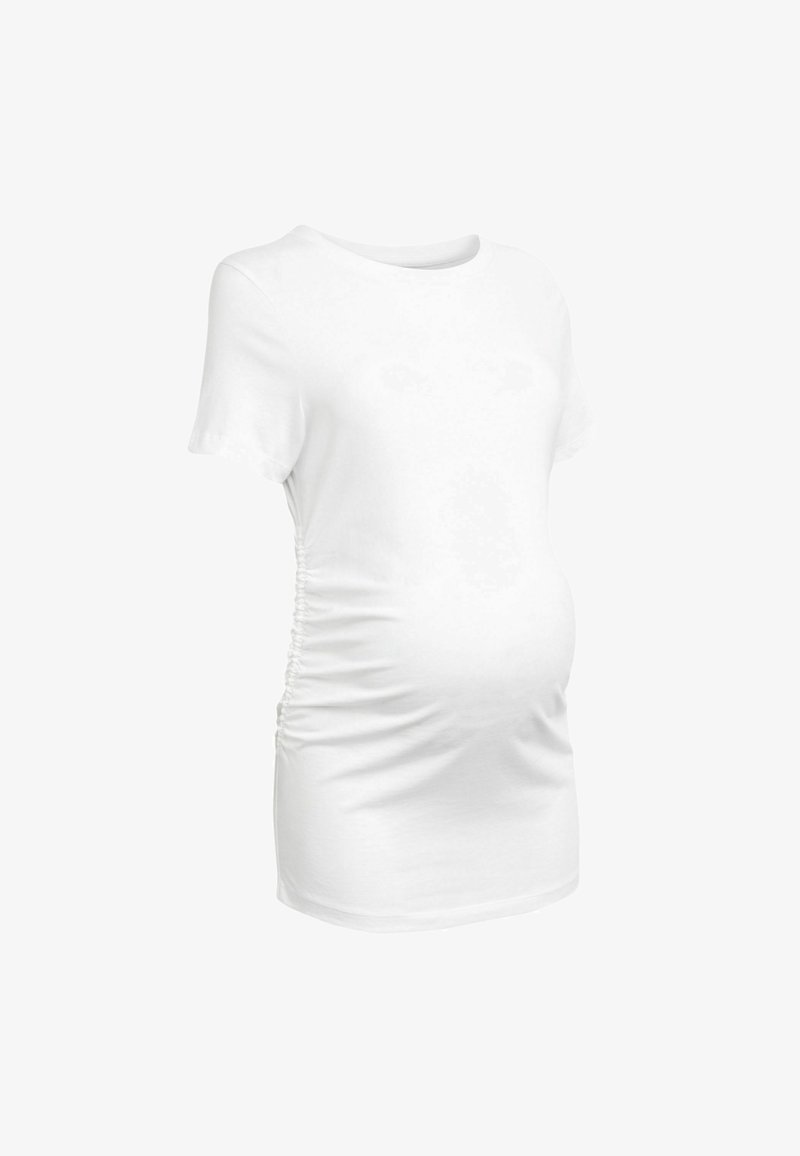 Next RUCHED REGULAR FIT - T-shirts basic - white
