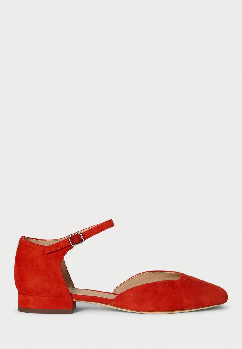Lauren Ralph Lauren EMELLIE SUEDE MARY JANE - Sabrinas - bright vermilion