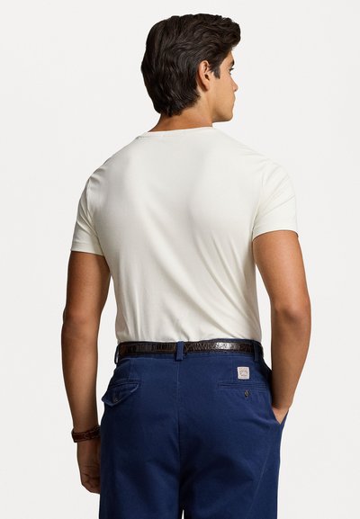 Polo Ralph Lauren CUSTOM SLIM FIT SOFT COTTON T-SHIRT - Tricou basic - parchment cream