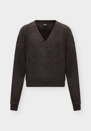 ONLY, ONLJACKIE V NECK - Πουλόβερ - bracken/melange