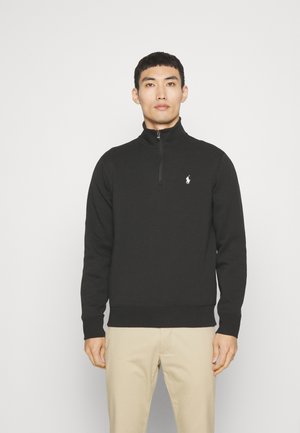 Polo Ralph Lauren DOUBLE KNIT QUARTER ZIP PULLOVER - Sudadera - black
