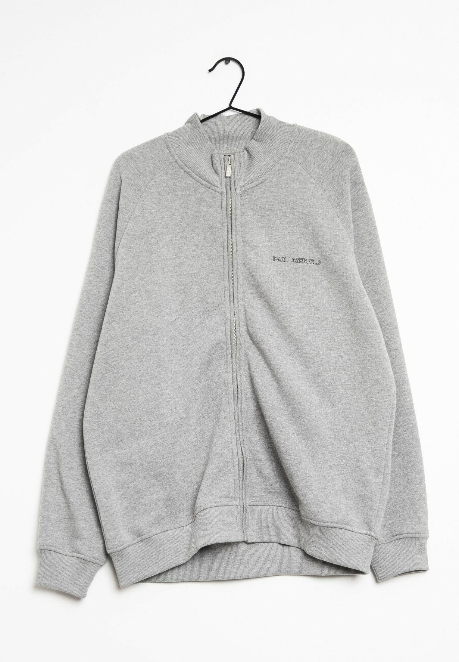 KARL LAGERFELD Zip-up sweatshirt grey (Pre-owned)