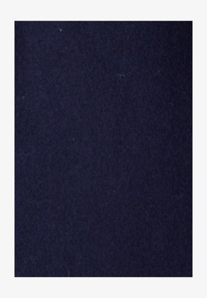 Navy blue fabric with a soft texture, displaying a smooth, even surface without visible patterns or embellishments.