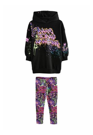 GRAFFITI SET - Leggings - Byxor - black