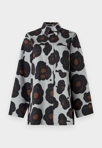 MAARIA TUMMA - Button-down blouse - grey/black/brown
