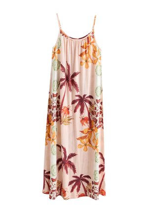 Next REGULAR FIT - THIN STRAP - Vestito lungo - floral palm print