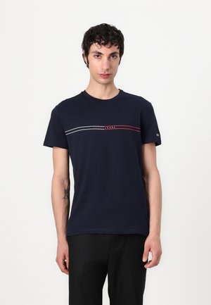 SLIM ENTRY GRAPHIC TEE - T-shirt imprimé - dark night navy