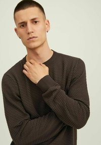 Jack & Jones JJEATLAS CREW NECK - Trui - mulch
