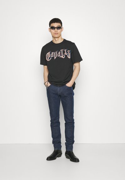 Roberto Cavalli SKIN JAGUA SIDE - Testhezálló fazon - medium blue denim