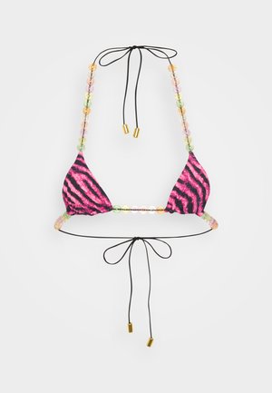 Bikini top - black/pink
