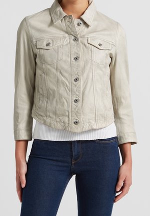 Veste en cuir - silver-coloured