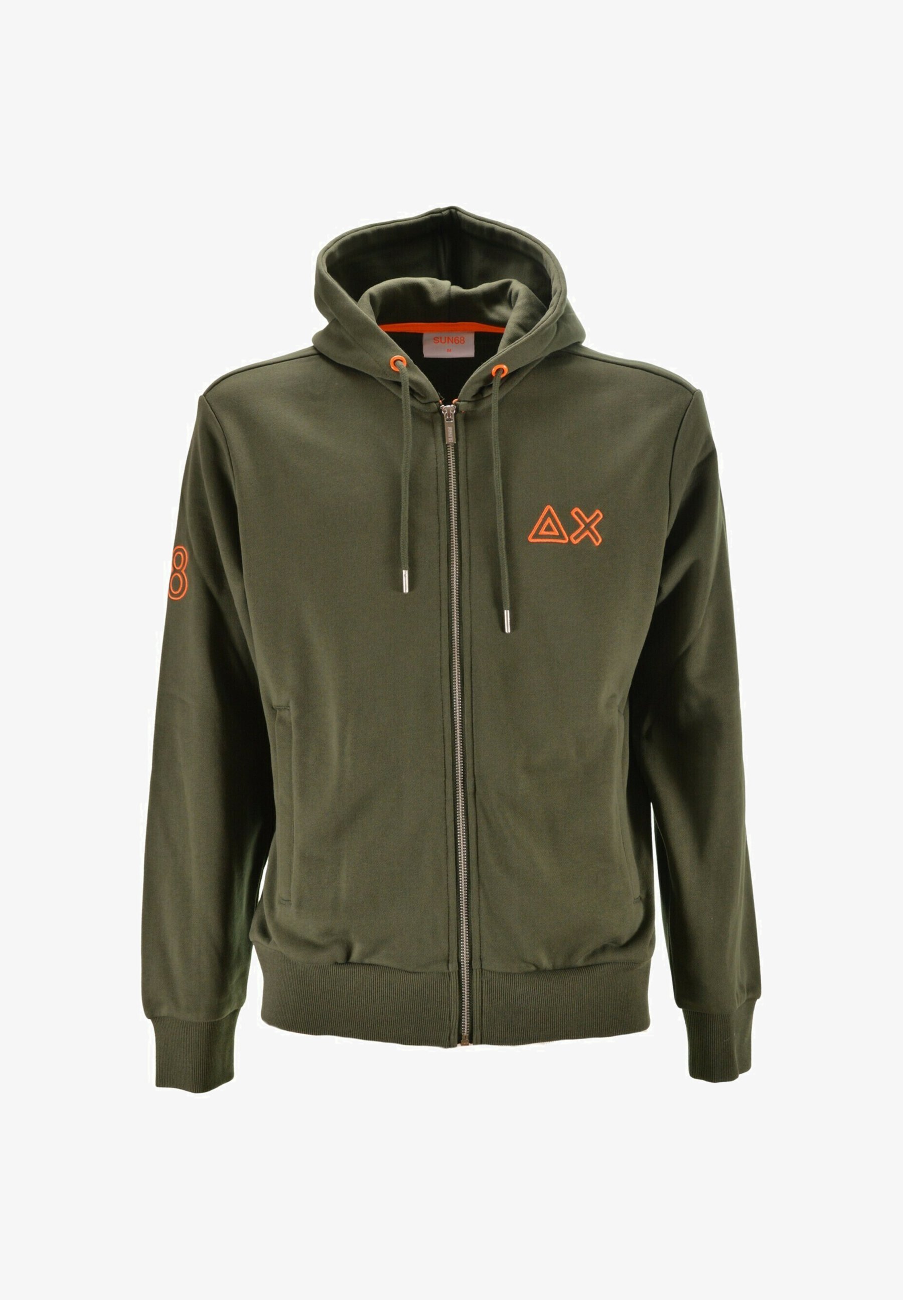 Sun 68 Giacche Di Felpa Sun68 Felpa Con Zip Verde Militare/verde