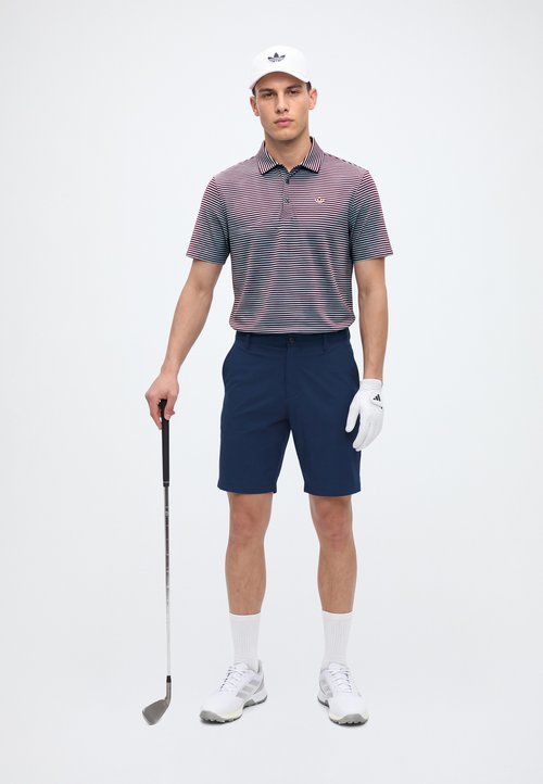 adidas ORIGINALS STRIPE - Polo shirt - clear sky/maroon — photo 2