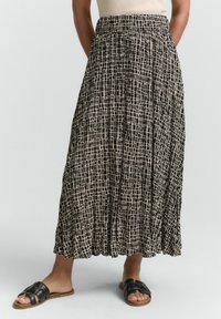 TOM TAILOR Maksi sijonas - abstract black grid design