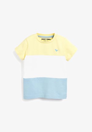 COLOURBLOCK SHORT SLEEVE - T-shirt con stampa - yellow blue