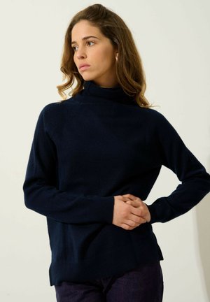 COL ROULÉ - Jersey de punto - navy