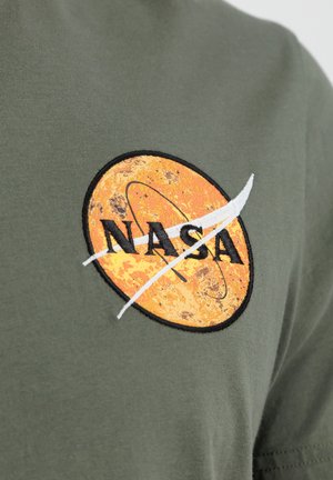 Alpha Industries NASA DAVINCI - T-Shirt print - dark olive