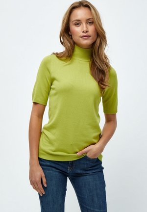 MILIMA ROLL NECK KNIT - Camiseta básica - bright lime