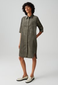 OPUS RELAXED FIT 3/4 SLEEVE CORD - Blousejurk - olive leaf