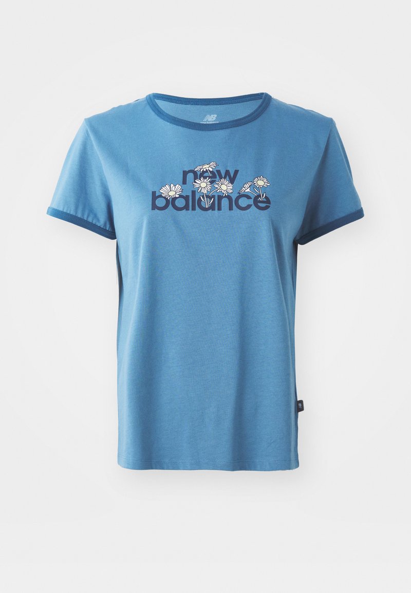 New Balance T-shirt print blauw