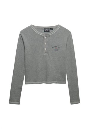 Superdry & Co, ATHLETIC ESSENTIALS BUTTON DOWN  - Camiseta de manga larga - grey marl