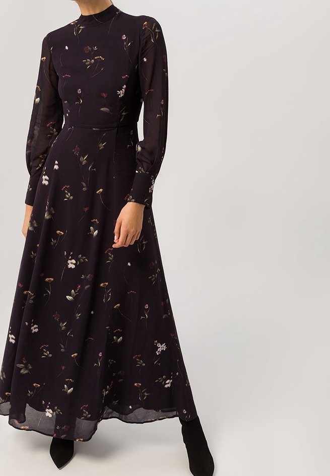 IVY OAK Robe longue - black