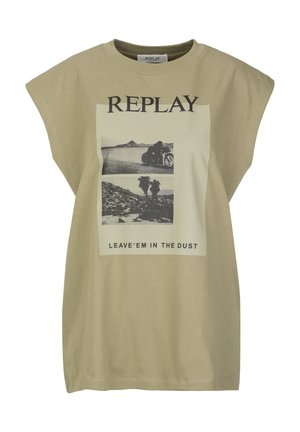 TSHIRT - T-Shirt print - light military green