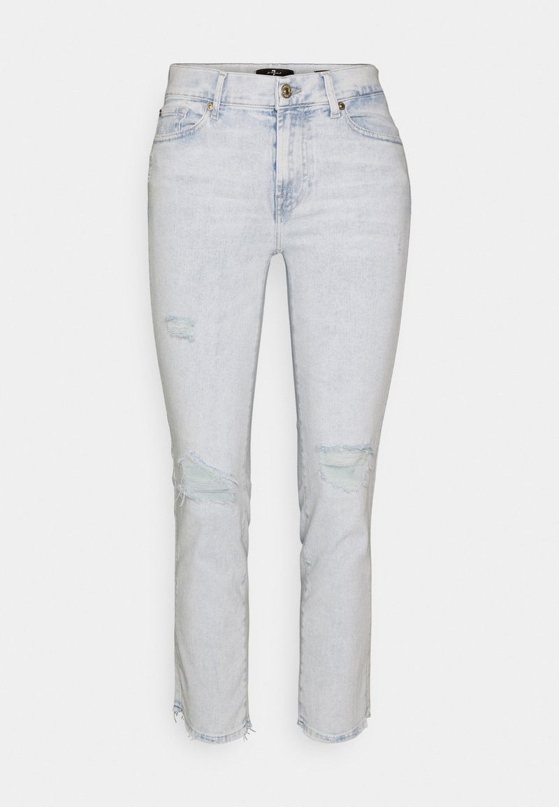 7 For All Mankind Jeans Skinny Fit lichtblauw denim