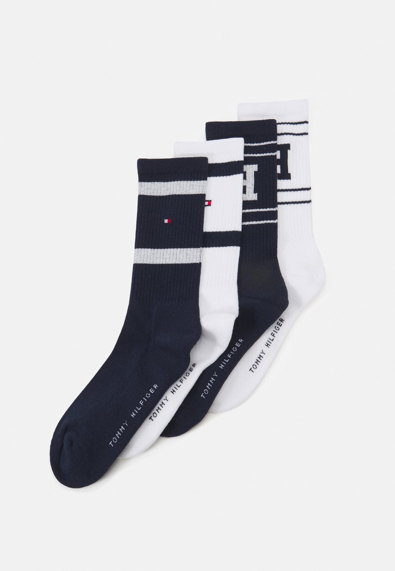 Tommy Hilfiger MEN SPORT PATCH 4 PACK Socks white/navy/white
