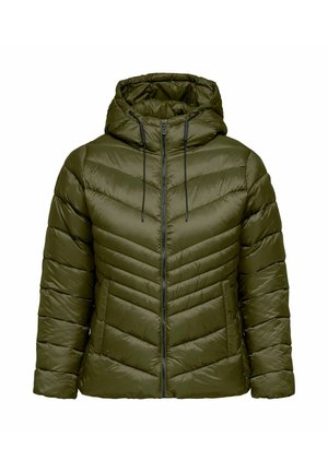 ONLY Carmakoma, QUILTED JACKET CARMIMI QUILTED JACKET - Veste d'hiver - dark olive