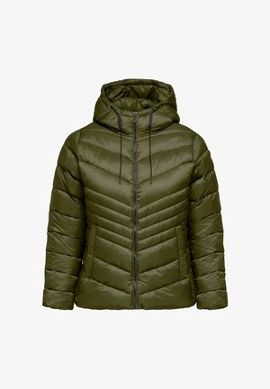ONLY Carmakoma, QUILTED JACKET CARMIMI QUILTED JACKET - Veste d'hiver - dark olive