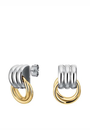 MODERN VINTAGE INTERLACED DUOTONE - Ohrringe - silver coloured and gold coloured
